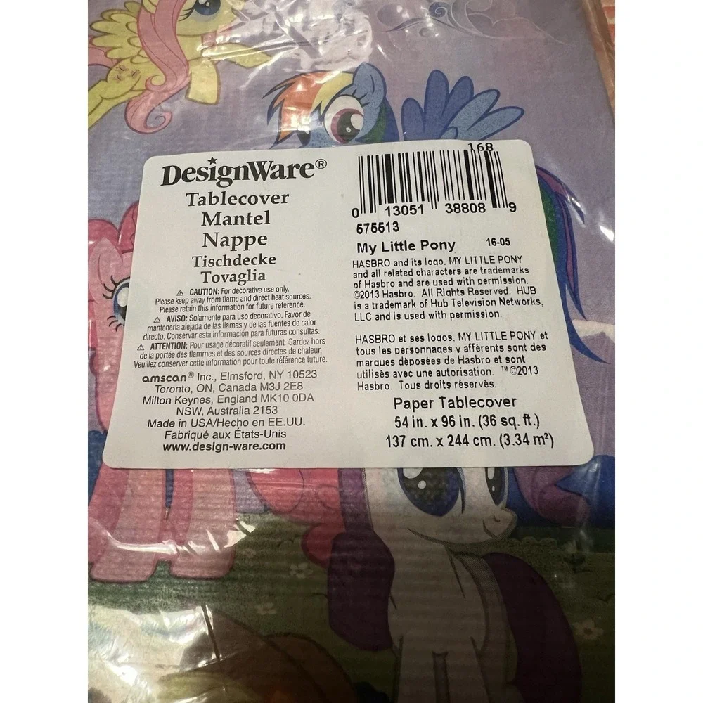 My Little Pony Paper Designware Party Tablecloth  54